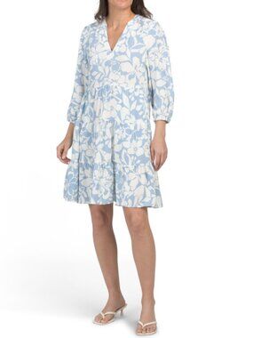 RUBY & REMI Bubble Sleeve Tiered Dress
